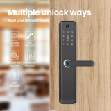 P05 Best Selling Security Keyless NFC Password Hotel Electronic Cat Eye Screen Fingerprint Locks for Doors Bedroom Smart Door Locks
