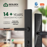 P04 High Security Quality Digital New Password Fingerprint Smart Panel Handle Door Lock