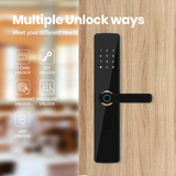 P01 Home Office Hotel Use Safety Security Door Lock Handle Lock Password Fingerprint Remote Wifi Unlock Smart Lock