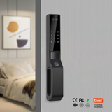 NF8 Smart Fully Automatic Wooden Door Lock TTlock Remote Home Security Door Password Fingerprint Unlock