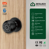 NK10 mini Digital Bedroom Electronic Biometric Password Key Remote Control Entry Safety Good Quality Smart Door Knobs Lock