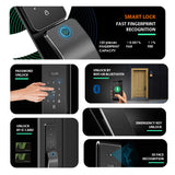 3D Face Recognition unlock Lock fingerprint smart door lock recording camera smart Tuya wifi door lock