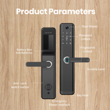 P05 Best Selling Security Keyless NFC Password Hotel Electronic Cat Eye Screen Fingerprint Locks for Doors Bedroom Smart Door Locks