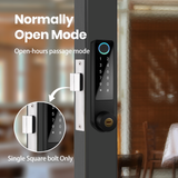NS01 Smart Solid Zinc Alloy Sliding Door Lock KFC Use Door Open Unlock Password Fingerprint TTlock Bluetooth Remote