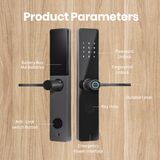 P09 High Security Cylinder Smart Fingerprint Password Bedroom Electronic Digital TTlock Tuya Wifi Smart Door Lock