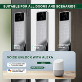 F7 Smartphone App Door Lock Keyless Combination & Fingerprint Digital Password Home Security Home Room Lock