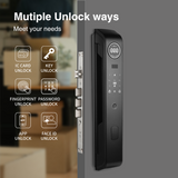 NF5 3D Face Recognition Palm Vein Fingerprint Card Key Unlock Lock Smart Door Lock Recording Camera Smart Door Lock