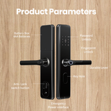 P02 High Quality Tuya Handle Digital Biometric Security Digit Electronic Fingerprint Password Tuya Smart Door Lock
