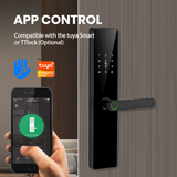 P06 Tuya Wifi App Handle Digital Keyless Electronic Biometric Front Door Smart Fingerprint Door Lock