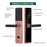 Security Classical Smart Electric Lockset RFID Card Biometric Finger print Digital Hotel Door Locks