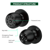 NK10 mini Digital Bedroom Electronic Biometric Password Key Remote Control Entry Safety Good Quality Smart Door Knobs Lock