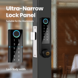 NS01 Smart Solid Zinc Alloy Sliding Door Lock KFC Use Door Open Unlock Password Fingerprint TTlock Bluetooth Remote