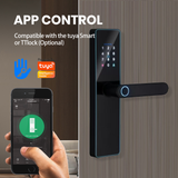 LPL008 Hotsale High Security Quality Digital New Password Fingerprint Smart Panel Handle Door Lock With Wifi Tuya App Ttlock