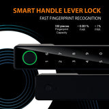 N191 Safety Simple design touchscreen Electronic Lock Fingerprint Door Handle Digital Keyless Smart Door Lock