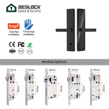 P04 High Security Quality Digital New Password Fingerprint Smart Panel Handle Door Lock