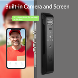 NF5 3D Face Recognition Palm Vein Fingerprint Card Key Unlock Lock Smart Door Lock Recording Camera Smart Door Lock