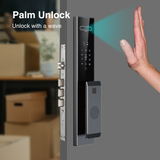 NF2 Palm Vein Fingerprint Card Key Unlock Lock Smart Door Lock Recording 3D Face Recognition Camera Smart Door Lock
