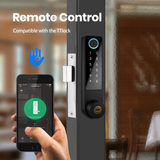 NS01 Smart Solid Zinc Alloy Sliding Door Lock KFC Use Door Open Unlock Password Fingerprint TTlock Bluetooth Remote
