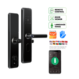 P02 High Quality Tuya Handle Digital Biometric Security Digit Electronic Fingerprint Password Tuya Smart Door Lock