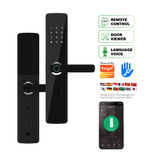 P01 Home Office Hotel Use Safety Security Door Lock Handle Lock Password Fingerprint Remote Wifi Unlock Smart Lock
