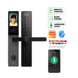 P07 Smart Durable Auto-unlock Home Use Safety Security Fingerprint Password Cateyes Wood Hotel Bedroom Door Lock