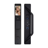NF12 Tuya Smart Wifi Digital Door Lock With Camera Rfid Ic Card Smartphone App Unlock Biometric Fingerprint Alexa Smart Lock