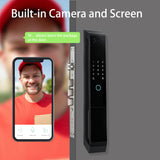 NF6 3D Face Recognition Unlock Lock Fingerprint Smart Door Lock Recording Camera Smart Tuya Wifi Door Lock