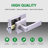 9807 Zinc Alloy Luxury House Apartment Hotel Style Tubular Heavy Duty Latch Handle Lever Door Lockset