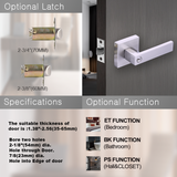 9807 Zinc Alloy Luxury House Apartment Hotel Style Tubular Heavy Duty Latch Handle Lever Door Lockset