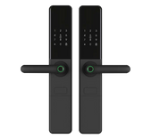 DP1 Double-sided Fingerprint Smart Door Lock Solid Aluminum CNC TTLock Pass-Through App Password Card Key