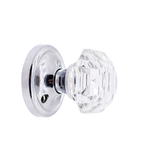 Polygon Octagonal Crystal Cylindrical Knob Tube Latch Interior Door Set