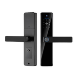 LPL004 Anti-theft New Security High Quality Officer Fingerprint Password Smart Handle Lever Door Lock With Tuya Bluetooth