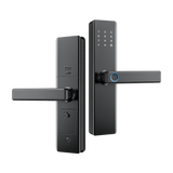 LPL009 High Quality Tuya Cerraduras Handle Digital Biometric Security Digit Electric Electronic Fingerprint Tuya Smart Door Lock