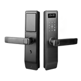 LPL101  Remote Locks Home Security Door Password Lock Automatic Smart Lockup Wifi Mobile Phone Tuya Fingerprint Door Lock Black