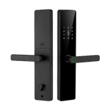 P06 Tuya Wifi App Handle Digital Keyless Electronic Biometric Front Door Smart Fingerprint Door Lock