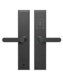 P14 Smart Door Lock Fingerprint Password Card Key Tuya WiFi Graffiti 9 Languages Carbon Steel