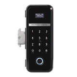 N628 Smart Electronic Remote Control Tuya App Fingerprint Password Office Hotel Frameless Sliding Glass Door Lock