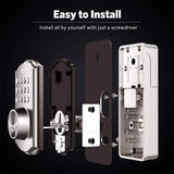 D326 Hot Smart Safety Electric Deadbolt Door Lock with Password Key for Front Door