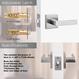 5022 Zinc Alloy Material Privacy Bathroom Keyless 2 Lever Handle Lever Door Lock With Quickly Release