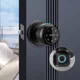 NK02 New Release Bedroom Intelligent Fingerprint Password Remote Safety Smart Door Knobs Lock