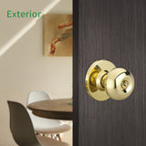 5790 Polished Brass High Quality Security Hardware Bedroom Front Cylinder Knob Door Lock