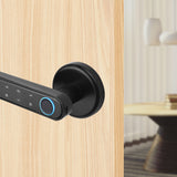 N196 Anti-theft New Hot Selling Security Privacy Bedroom Password Fingerprint Smart Handle Lever Door Lock With Tuya App