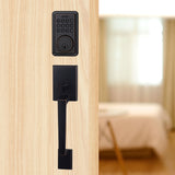 Matt Black Hot New Intelligent Elegant Smart Deadbolt Password Key Lock With Heavy Duty Lever Handle Combo Door Lockset