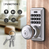 D327K Smart Safety Digital Automatic Electronic Intelligent Password Key Deadbolt Knob Door Lock