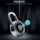 NPF4 Smart Biometric Digital Fingerprint Keyless Waterproof IP65 Padlock Door Locks With TTlock