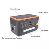 Camping Solar Electric Battery Generator Rechargeable Home Power Supply Portable Outdoor 500w Power