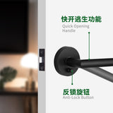 5021 Matt Black Elegant High Security Quick Release Button Tubular Heavy Duty Handle Lever Door Lock