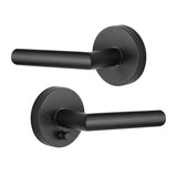 5021 Matt Black Elegant High Security Quick Release Button Tubular Heavy Duty Handle Lever Door Lock