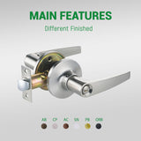 6411SN Apartment Office Economical Durable Entrance Lever Handle Zinc Alloy Door Lock