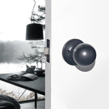 8053 Hot Selling Modern Wood Grip Handle Door Lock Sliding Door Outside Handle In Black